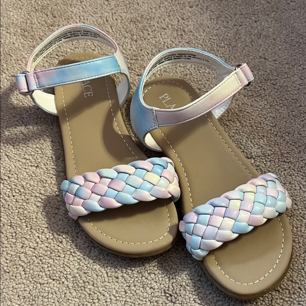 The Children's Place Pastel Braided Sandals